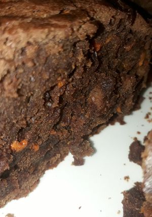 Una foto de Brownie saludable, reducido en azúcar