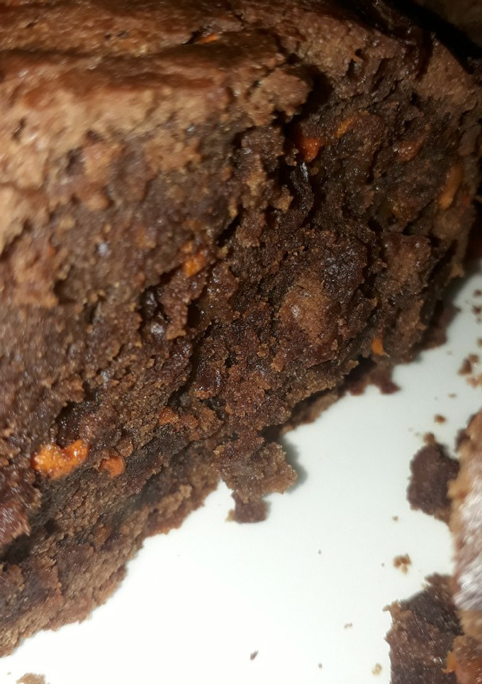 Una foto de Brownie saludable, reducido en azúcar