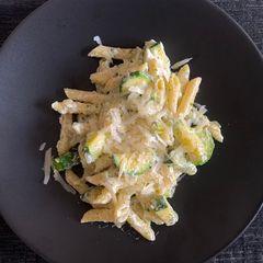 A picture of Pasta with Zucchini and Ricotta.