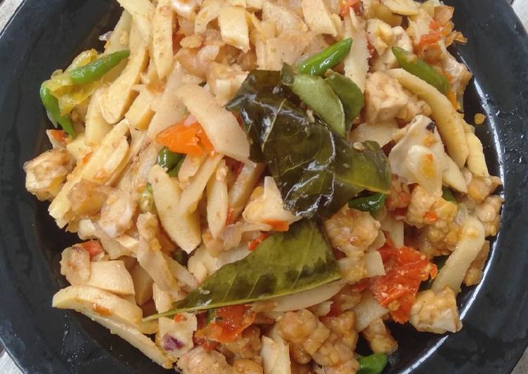 Tumis Rebung dan Tempe