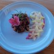 Pulpo al vino estrellado como Van Gogh
