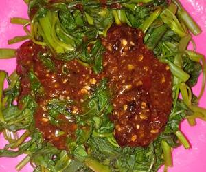 Fresh, Memasak Brambang asem (rujak kangkung) Praktis Enak