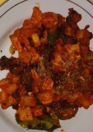Foto resep Balado ati kentang