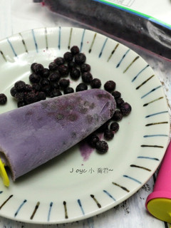 夏日藍莓牛奶冰棒 的食譜成品照片