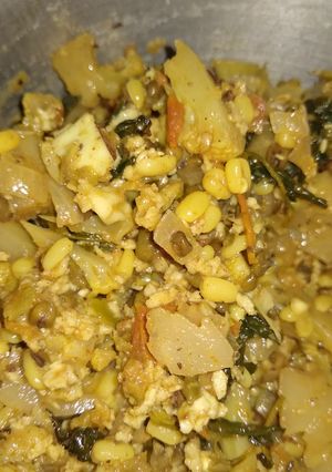 A picture of Cauliflower meti sabzi/palya.