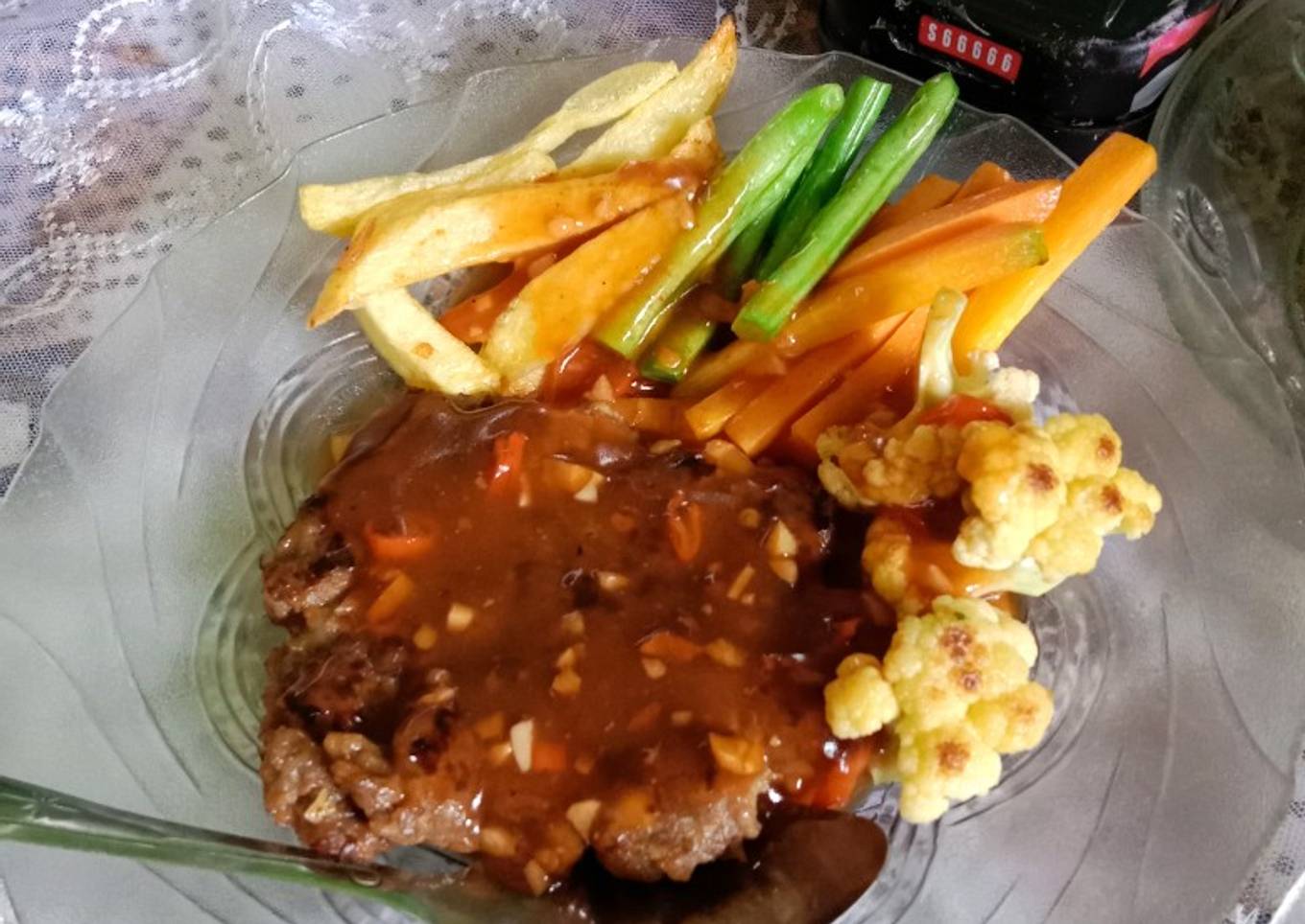 Beef steak ala rumahan dengan daging kurban