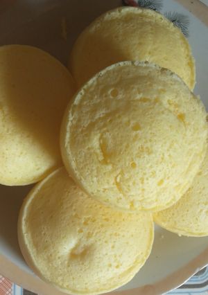 Hình của món Bánh bông lan hấp.
