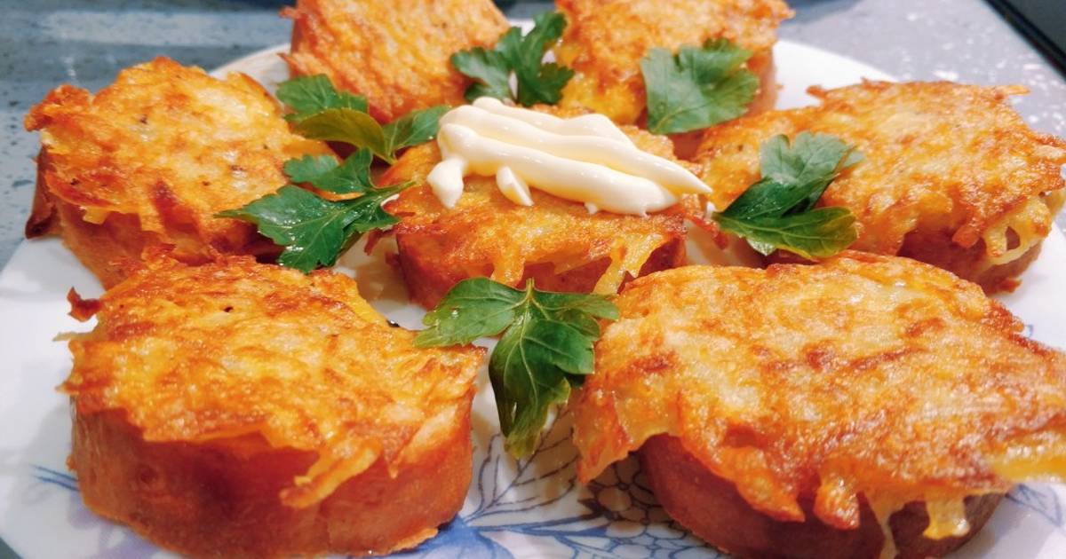 Гренки с сыром и картофелем рецепт