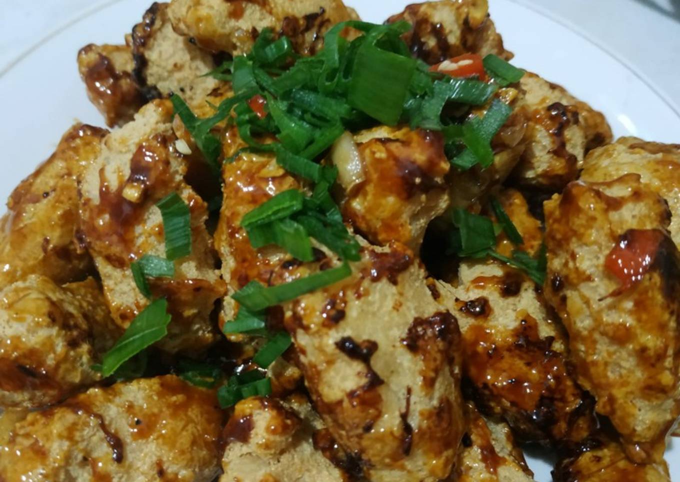 Tahu Krispi Saus Madu Korea