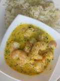 Camarones al Azafrán