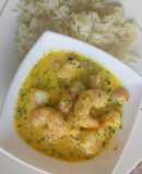 Camarones al Azafrán