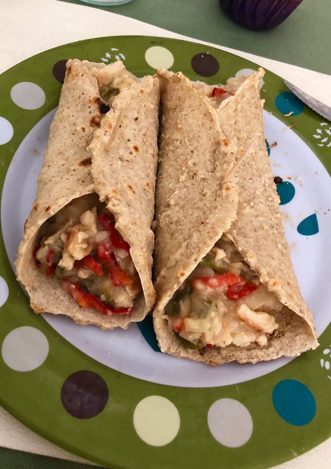 Una foto de Tacos diet (masa de avena)