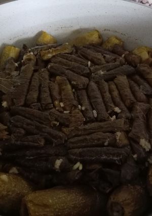 صورة لوصفة كوسا ودوالي محشي مع ريش