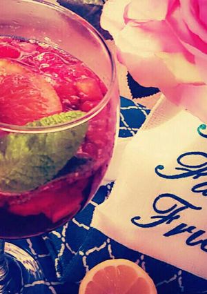 Una foto de "Bebida Clericot" a mí estilo Dedicado a mi amiga Bernice Jasso♡
