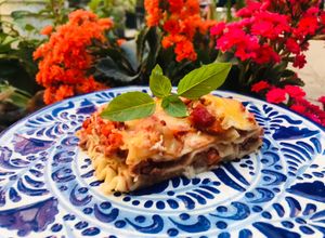 Una foto de Lasagne al forno (Lasaña al horno)