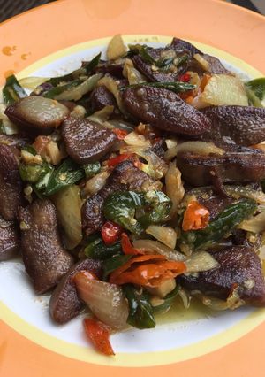 Foto resep Lidah tumis cabe hijau pedasss