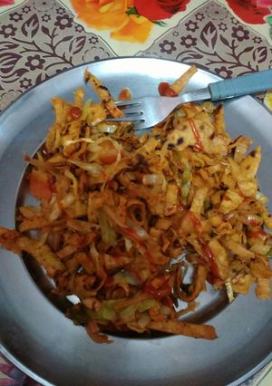 A picture of Chapati noodles.