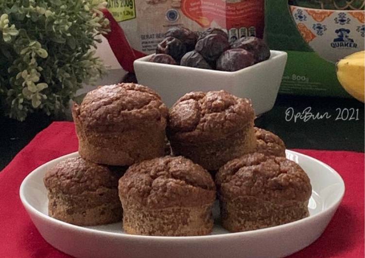 Cara Memasak Cepat Muffin Oatmeal Pisang Kurma Mantul Banget