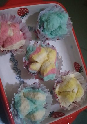 Foto resep Bolu kukus warna - warni