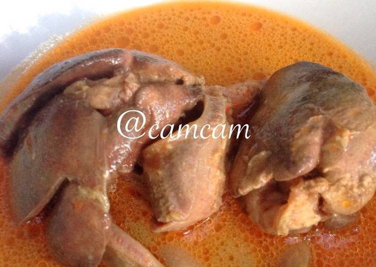 Langkah Membuat Ati ampela kuah santan yang Menggugah Selera