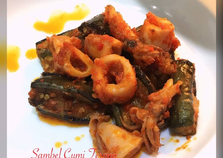 Resep Sambal Terong Cumi recook Ati Dewanti Lezat