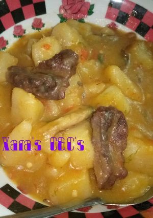 A picture of Yam porridge.