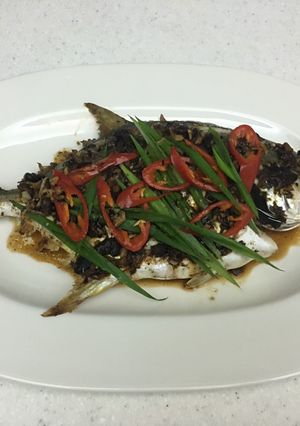 Foto resep Steam fish with black bean