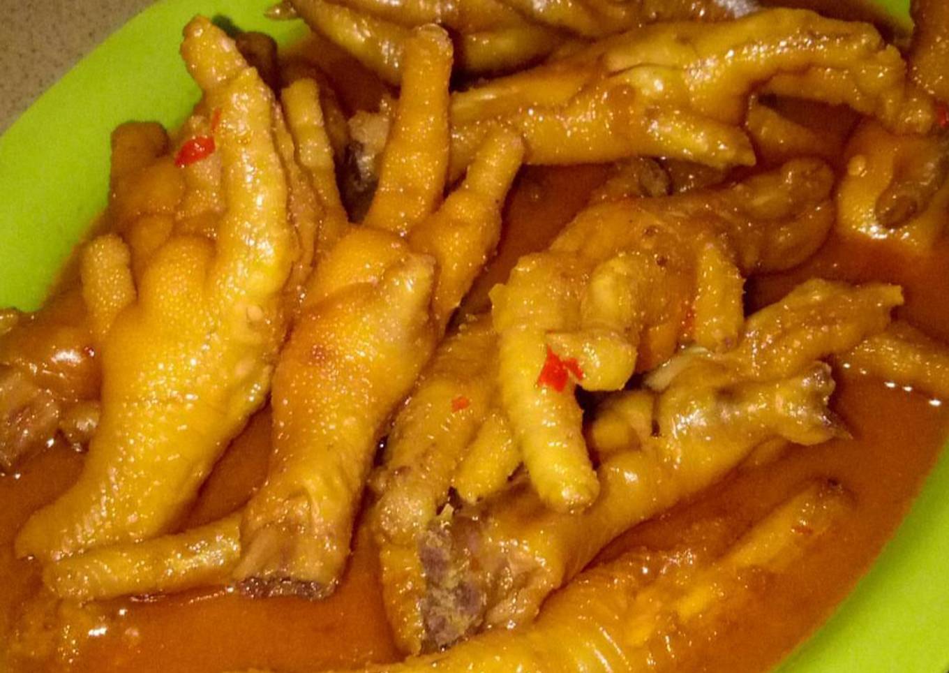 Ceker bumbu Kemiri