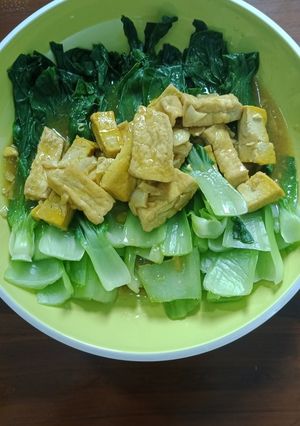 Foto resep Pokcoy Siram Tahu