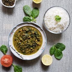 A picture of Whole Green Moong Dal Palak.