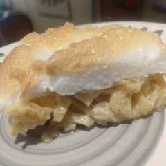 Una foto de Postre simple de manzana