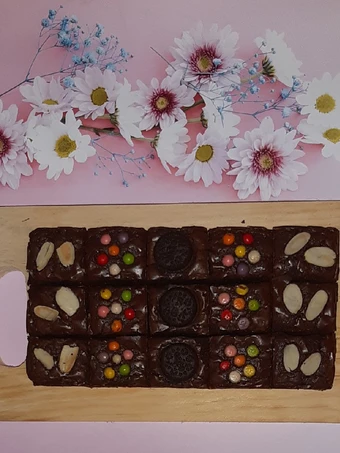 Langkah Mudah untuk Membikin Resep 2. Brownies Panggang Sekat yang Enak Banget Anti Ribet, Lezat Sekali