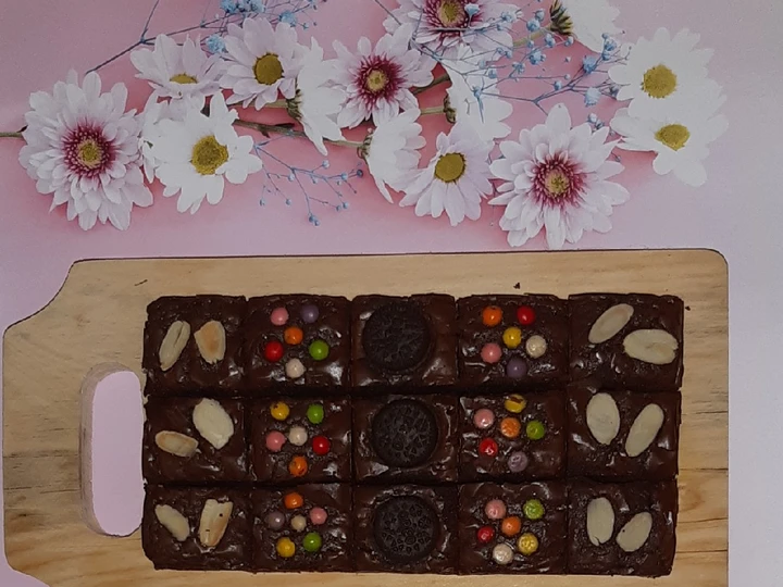 Langkah Mudah untuk Membikin Resep 2. Brownies Panggang Sekat yang Enak Banget Anti Ribet, Lezat Sekali