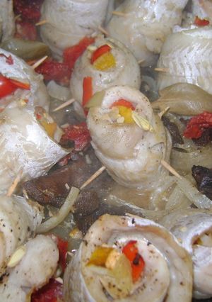 Una foto de Rollitos de merluza