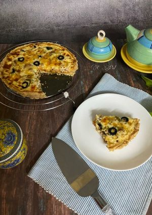 কীশ্ পিজ্জা টার্ট (Quiche Pizza Tart recipe in Bengali) রেসিপির প্রধান ছবি