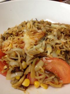 Foto resep Mie (Soba) goreng keju 
