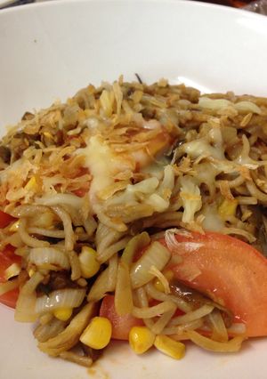 Foto resep Mie (Soba) goreng keju