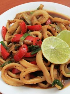 Foto resep Sotong lada hitam (Calamary something)