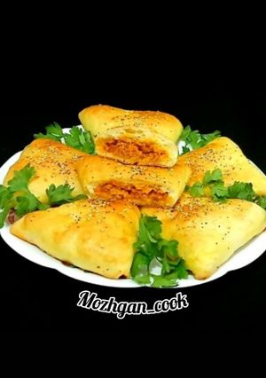 عکسی از دستور نان پوآچای گوشت 😋😍