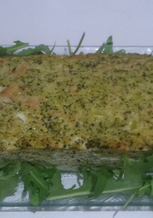 Una foto de Pastel de brócoli y atún