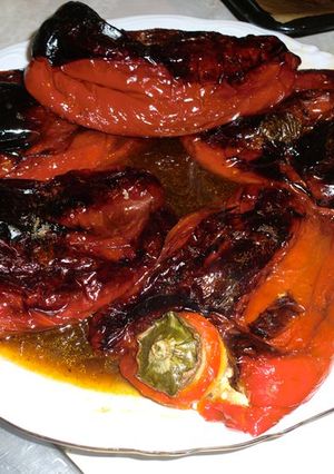 Una foto de Pimientos rellenos
