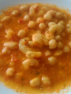 Una foto de Garbanzos con gambas (Olla GM E)