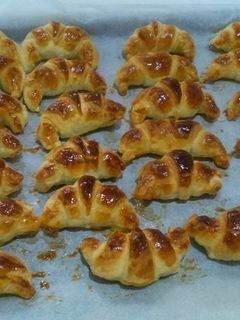 Una foto de Croissanes de chocolate