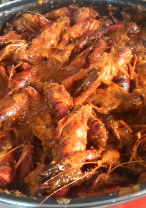 Una foto de Cangrejos de río en salsa