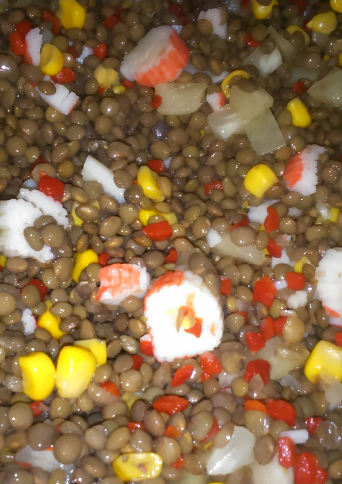 Una foto de Ensalada de lentejas