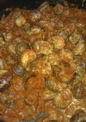 Una foto de Caracoles en salsa