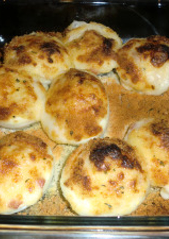 Una foto de Huevos con bechamel