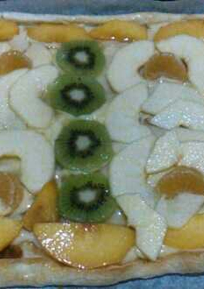 Una foto de Hojaldre con frutas