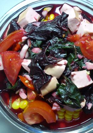 Foto resep Bayam Merah Kuah Sehat (Menu Diet)