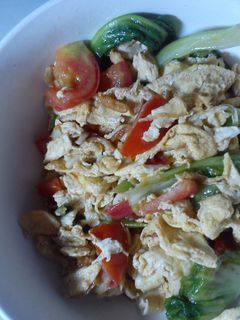 Foto resep Tumis Telur Tomat dengan Sawi